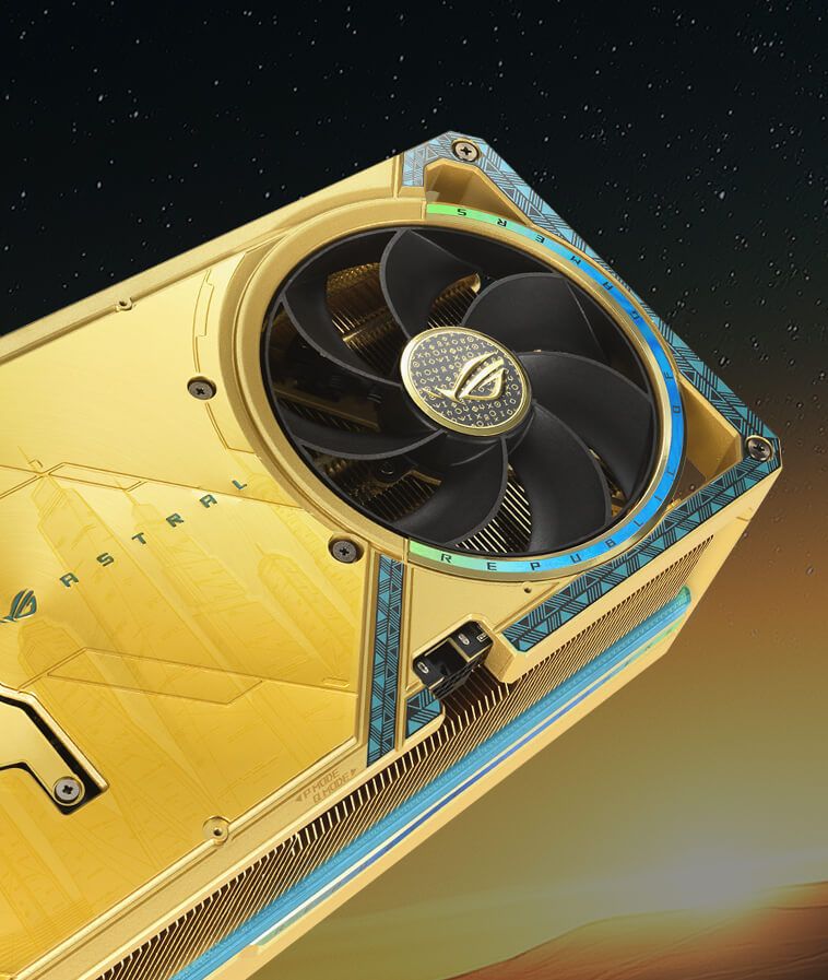 华硕发布ROG ASTRAL RTX 5090黄金版：真正的土豪玩家首选